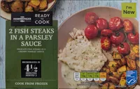 2 Fish Steaks in a Parsley Sauce