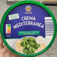 Creme Mediterranea Frischkäse und Basilikum