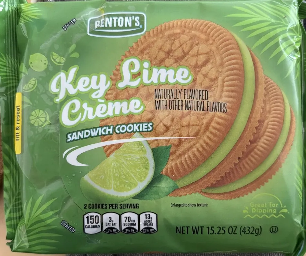 Key Lime Crème Sandwich Cookies