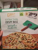 EXTRA THIN CRISPY BASE spinach & mushroom PIZZA