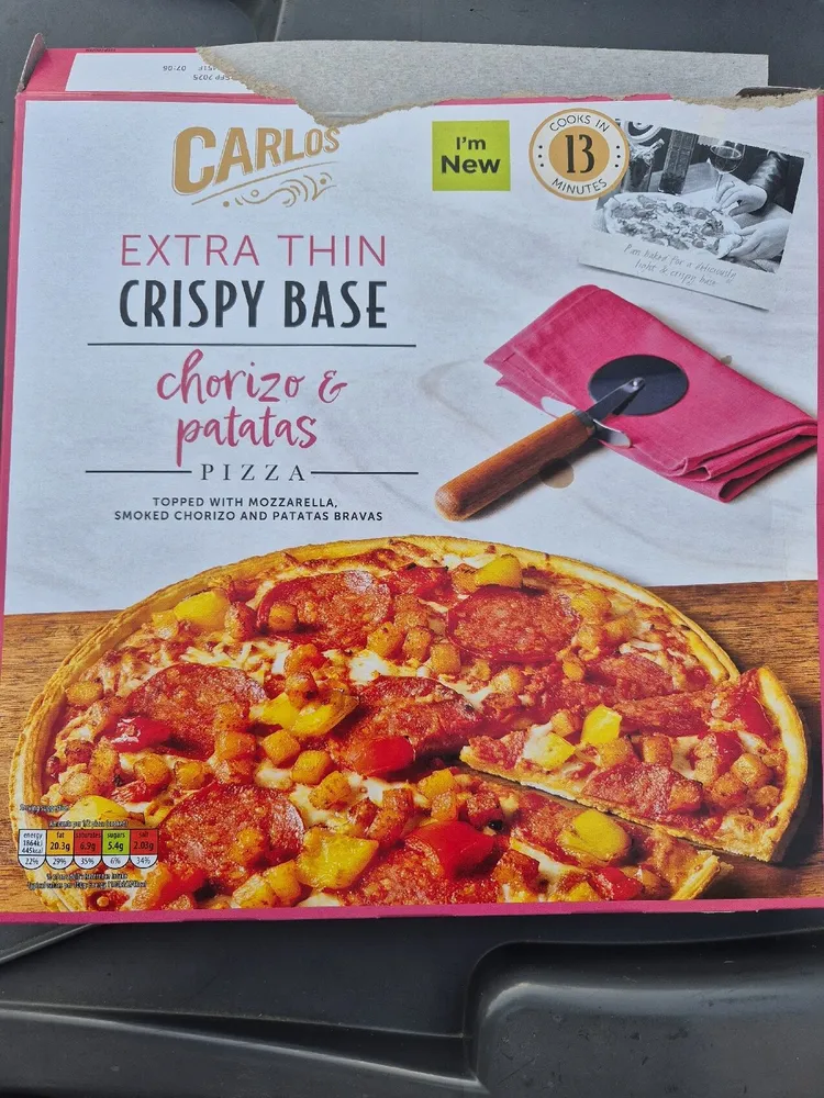 Chorizo And Patatas Pizza
