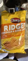 RIDGED CHEDDAR & SOUR CREAM FLAVORED POTATO CHIPS