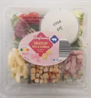 Salatcup - Käse & Schinken mit Joghurt-Dressing