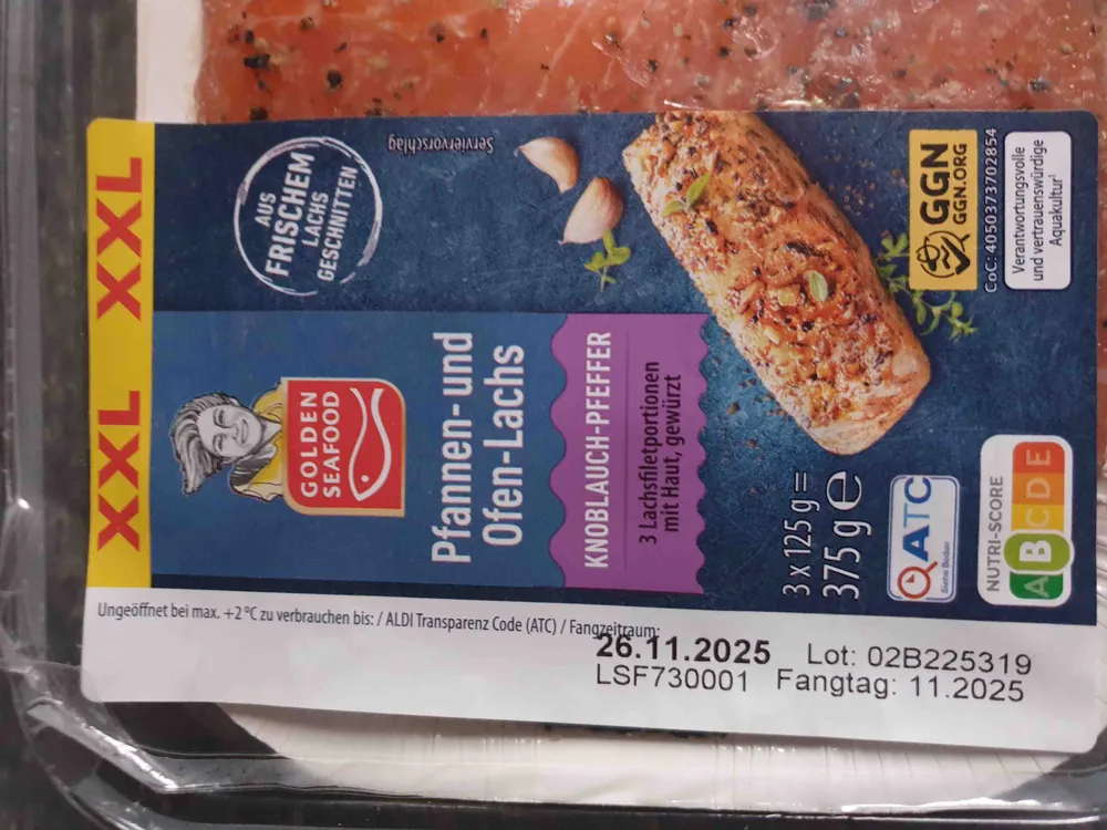 Pfannen- und Ofen-Lachs - Knoblauch-Pfeffer