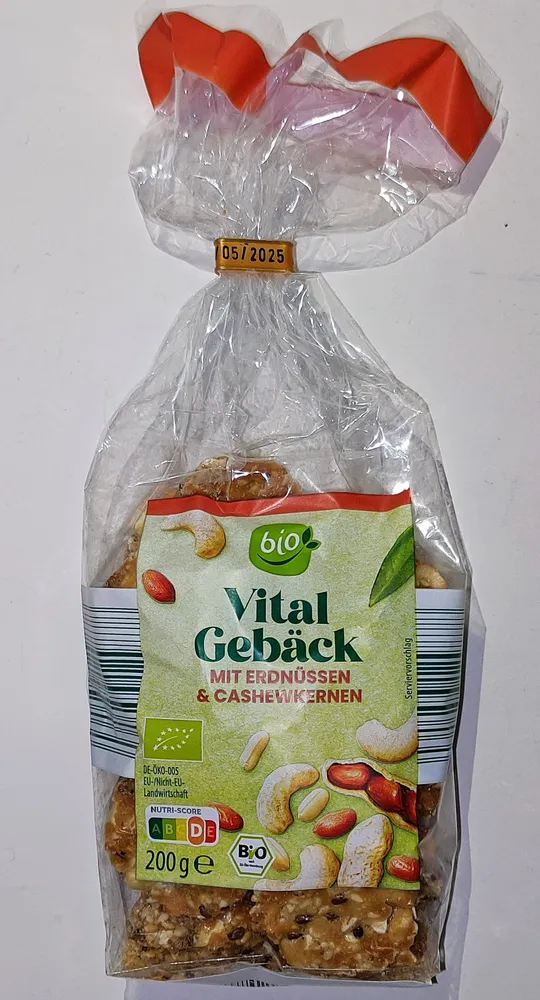 Bio-Vitalgebäck - Erdnüsse & Cashewkerne