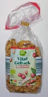 Bio-Vitalgebäck - Erdnüsse & Cranberries