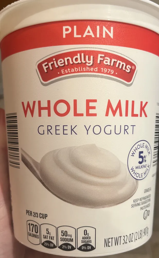 WHOLE MILK GREEK YOGURT