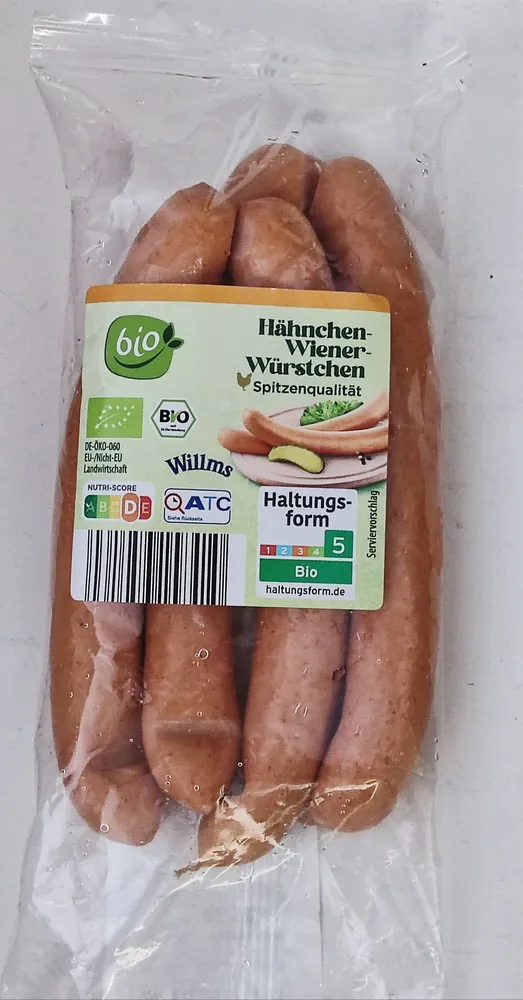 Bio-Hähnchen Wiener Würstchen