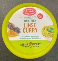 Aufstrich Linse Curry