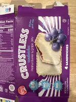 CRUSTLESS SANDWICHES PEANUT BUTTER & GRAPE JELLY