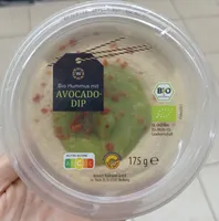 Bio hummus mit Avocado dip