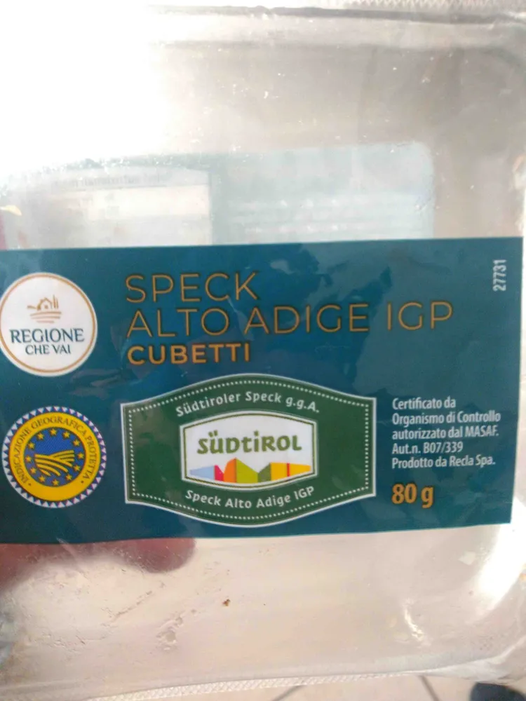 Speck Alto Adige Igp Cubetti