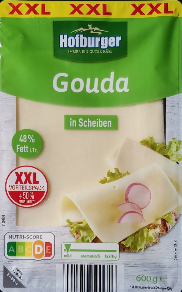 Gouda in Scheiben XXL