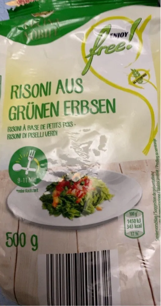 Risoni à base de petits pois