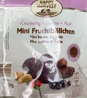Mini boule de fruits cranberry cashew acai