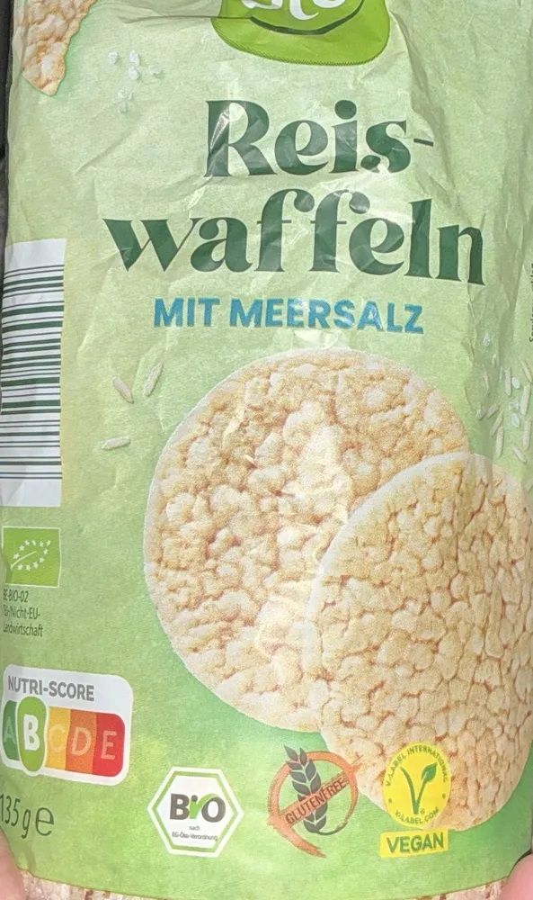 Bio Reiswaffeln Mit Meersalz