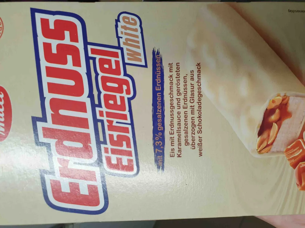 Erdnuss Eisriegel white