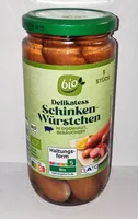 Bio-Schinkenwürstchen geräuchert