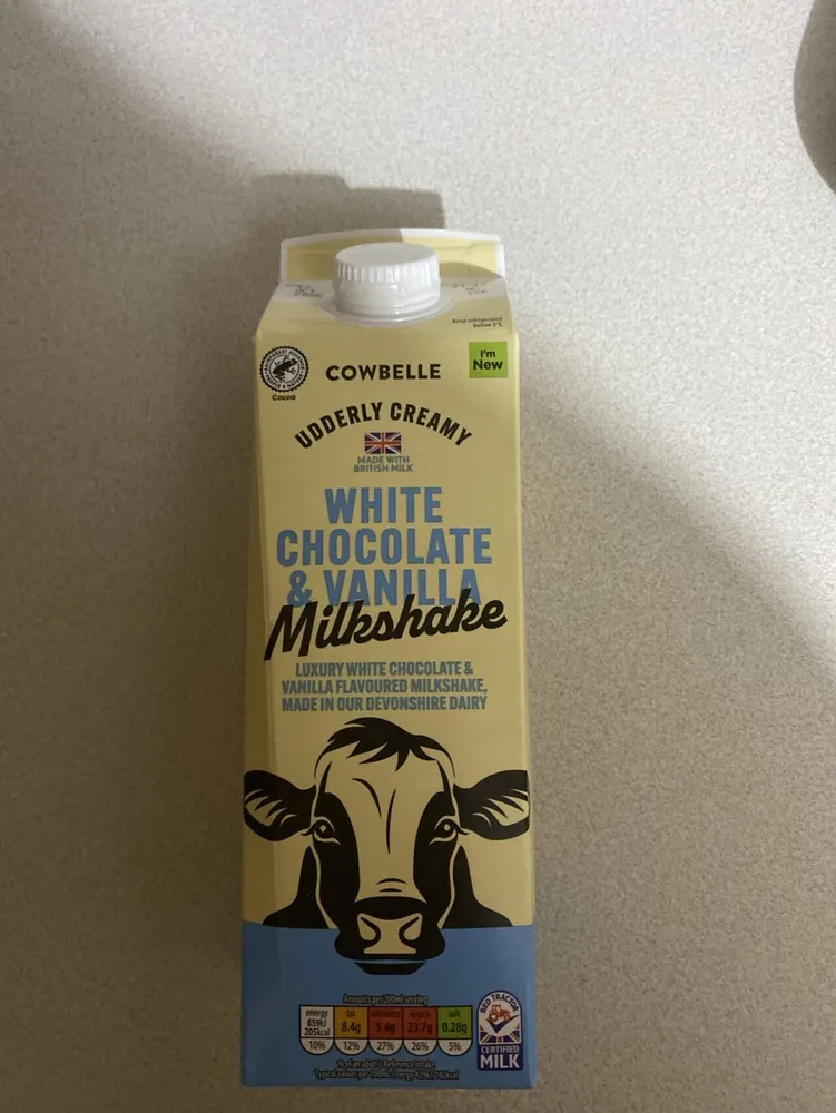White Chocolate & Vanilla Milkshake