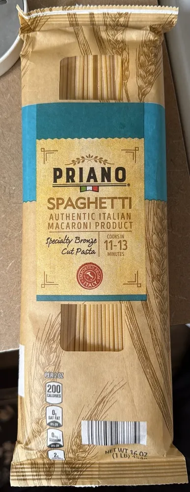 SPAGHETTI AUTHENTIC ITALIAN MACARONI PRODUCT