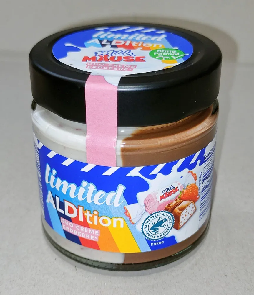 Milchmäuse Duo-Creme - Erdbeere