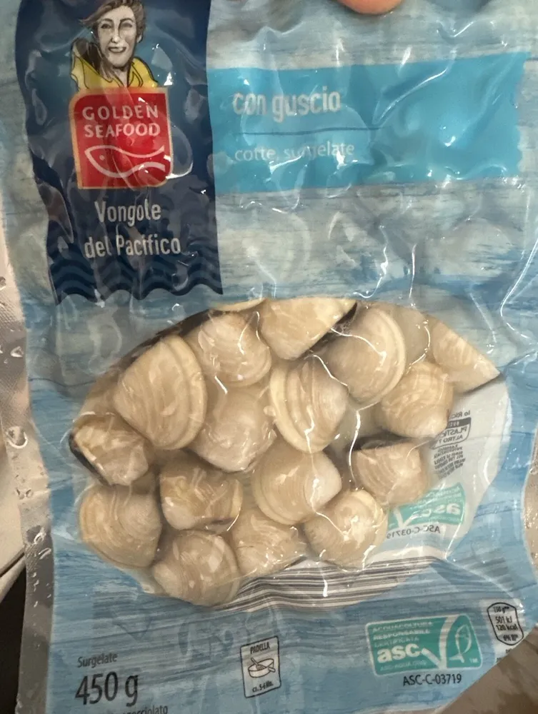 Vongole Del Pacifico Con Guscio