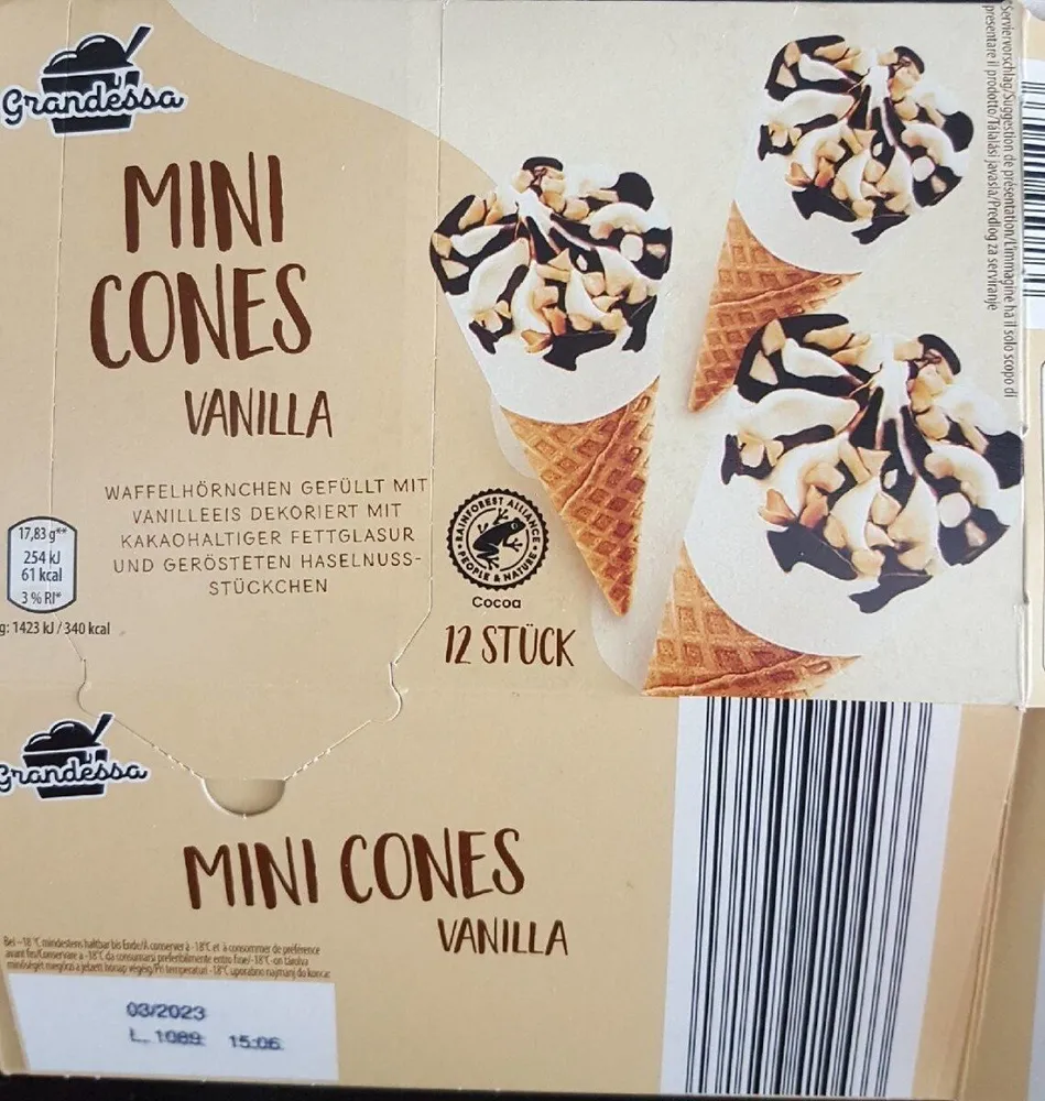 Mini cones Vanilla