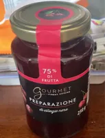 preparazione di ciliegie nere