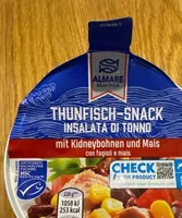 Thunfisch-Snack mit Kidneybohnen und Mais