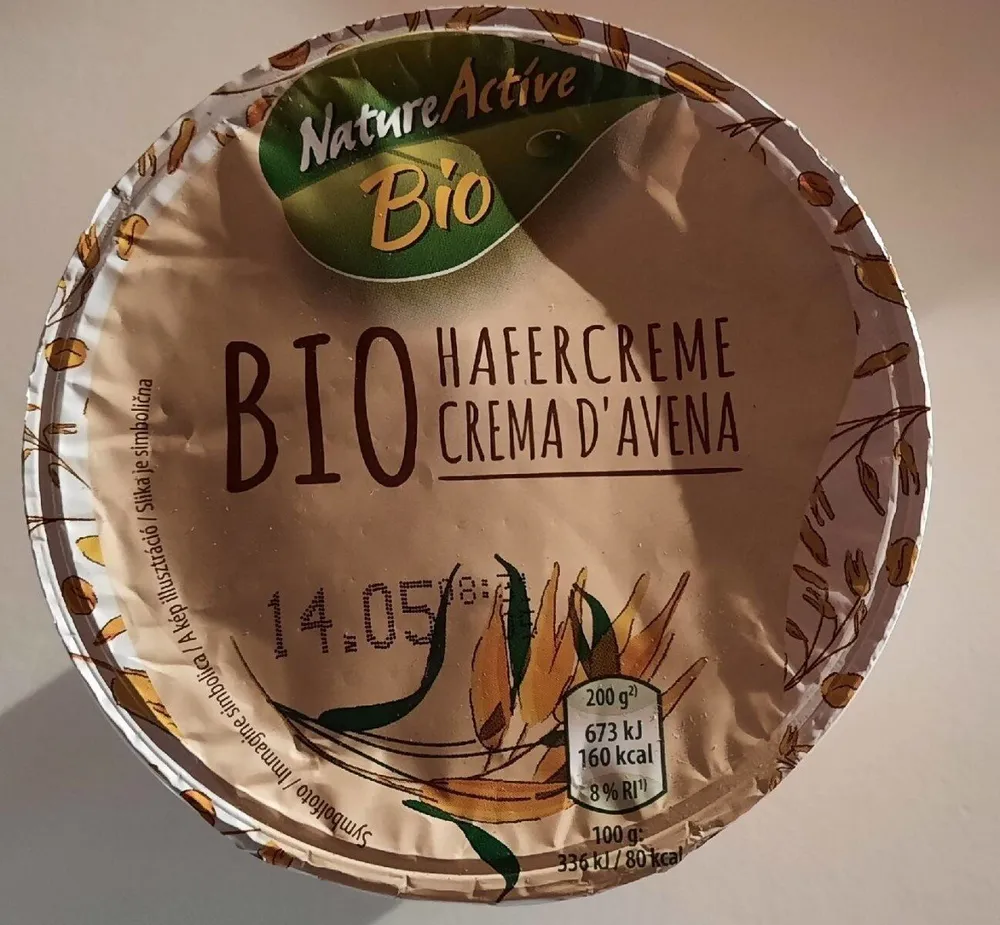 Bio crème d'avoine