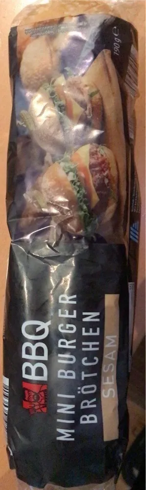Mini Burger Brotchem Sesam