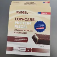 Low-Carb Protein Riegel Cookies & Cream Geschmack