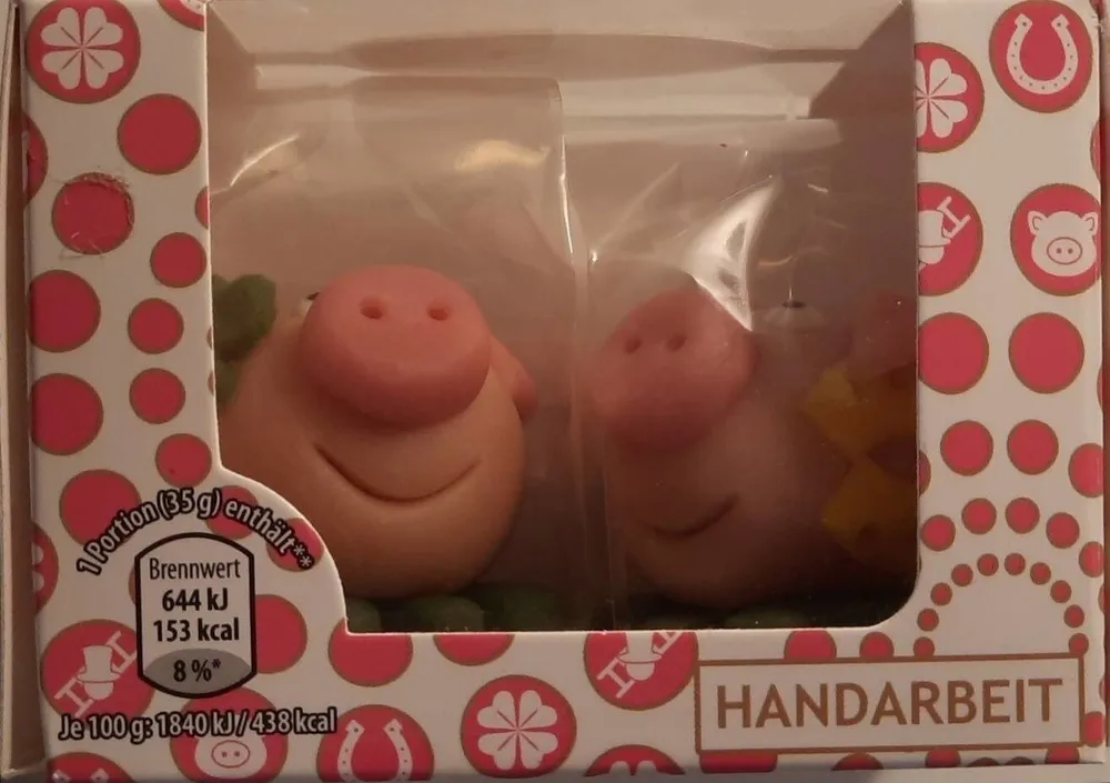 Glücksbringer aus Marzipan