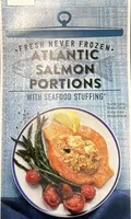 Atlantic Salmon Portions with Seafood Stuffing