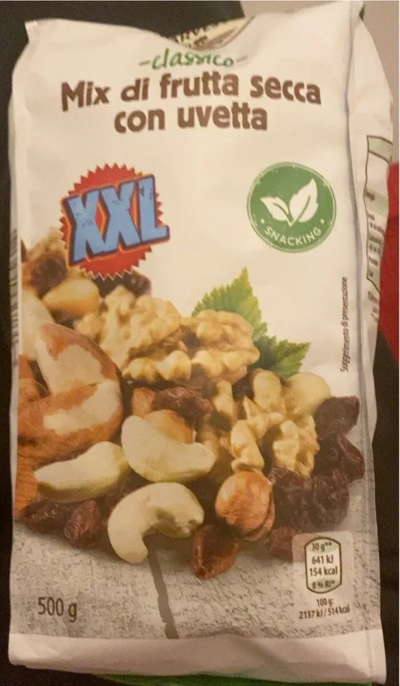 Mix di frutta secca con uvetta