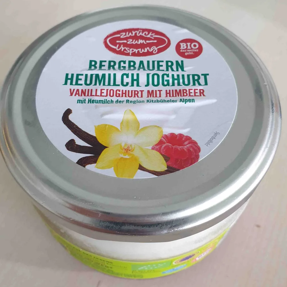 Vanillejoghurt mit Himbeer