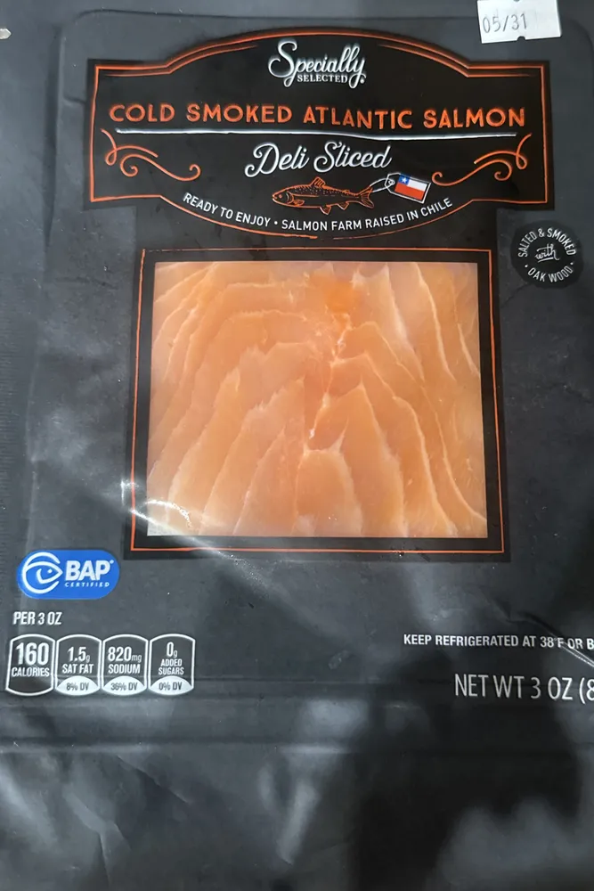 Smoked Atlantic salmon