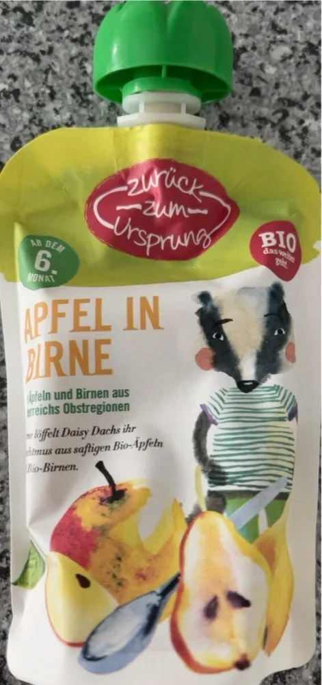 Apfel in Birne