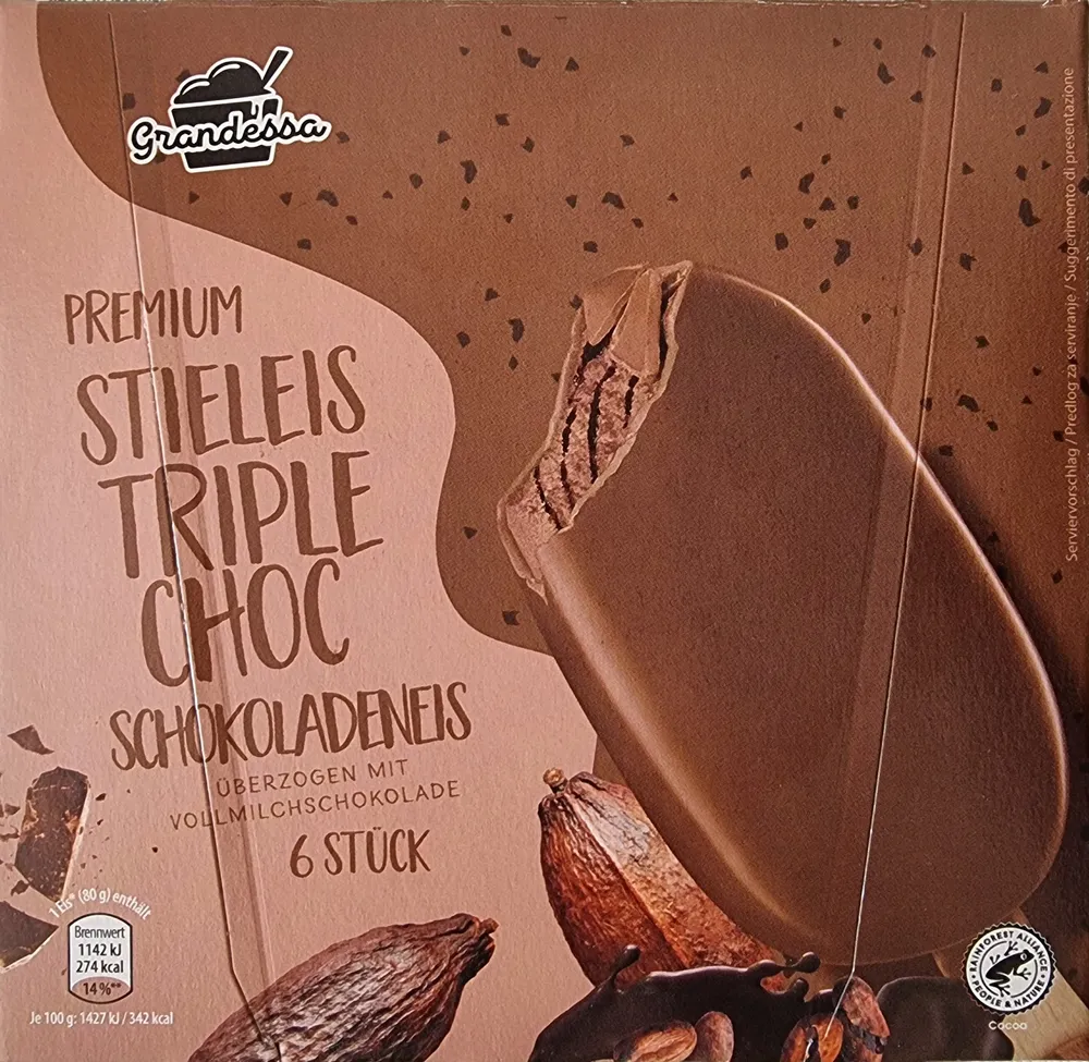 Premium Stieleis Triple Choc