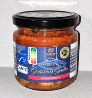 Geräucherte Sprotten - Tomatensauce