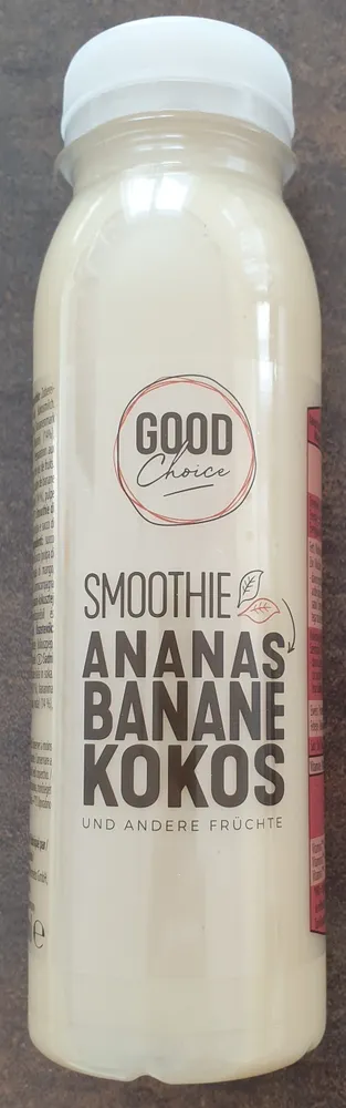 Smoothie Ananas Banane Kokos