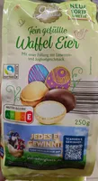 Fein Gefüllte Waffeleier Mit Einer Füllung Mit Limetten- Und Joghurtgeschmack