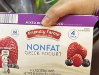 NONFAT GREEK YOGURT MIXED BERRY BLENDED