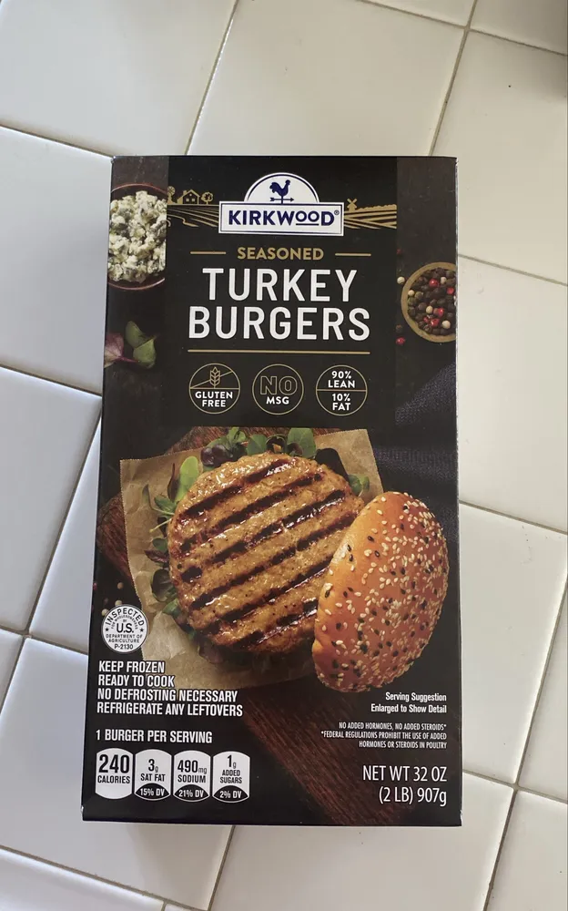 SEASONED TURKEY BURGERS