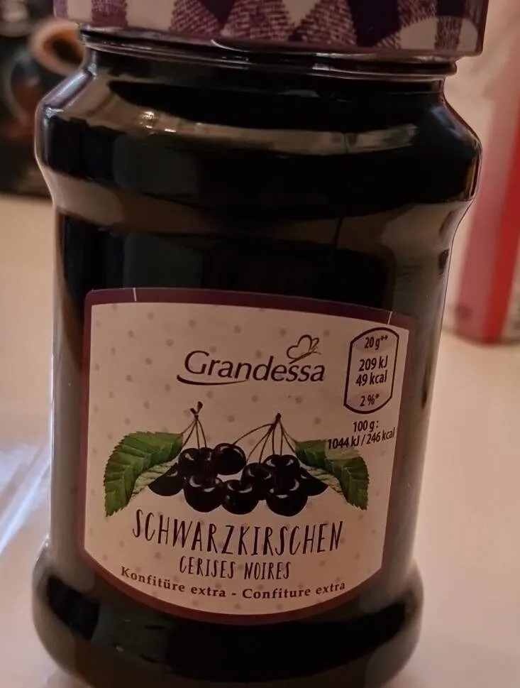 Cerises noires confiture extra