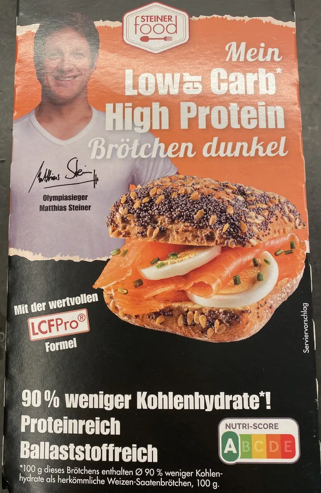 Mein Lower Carb High Protein Brötchen Dunkel
