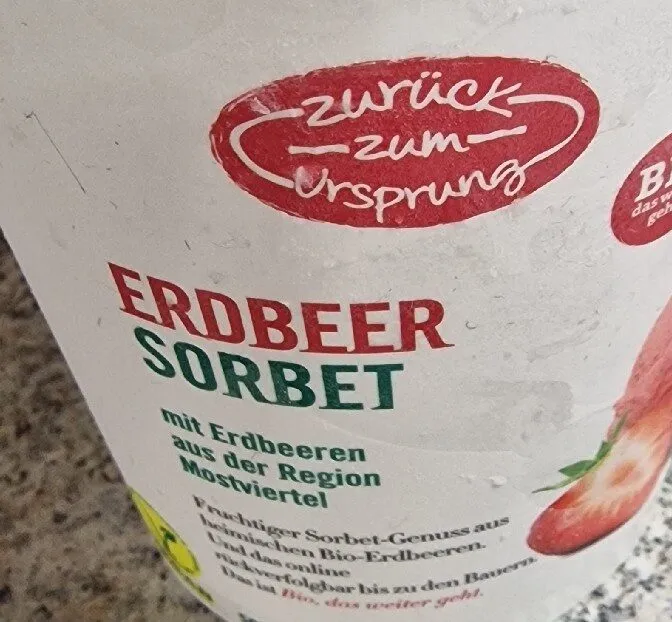 Erdbeer Sorbet