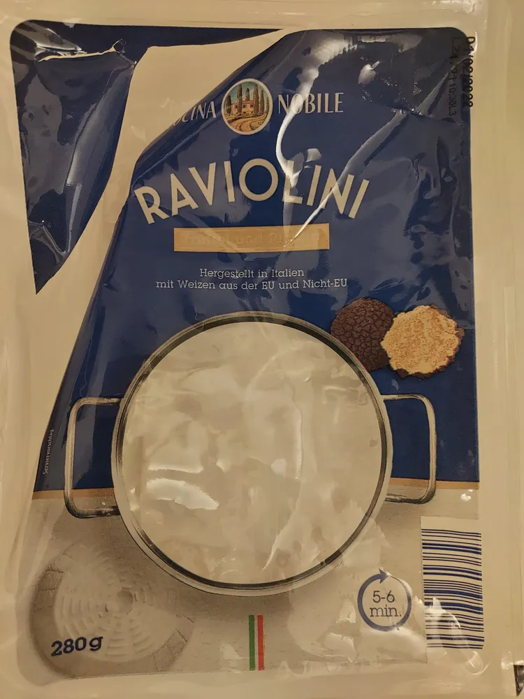 Raviolini Trüffel und Ricotta