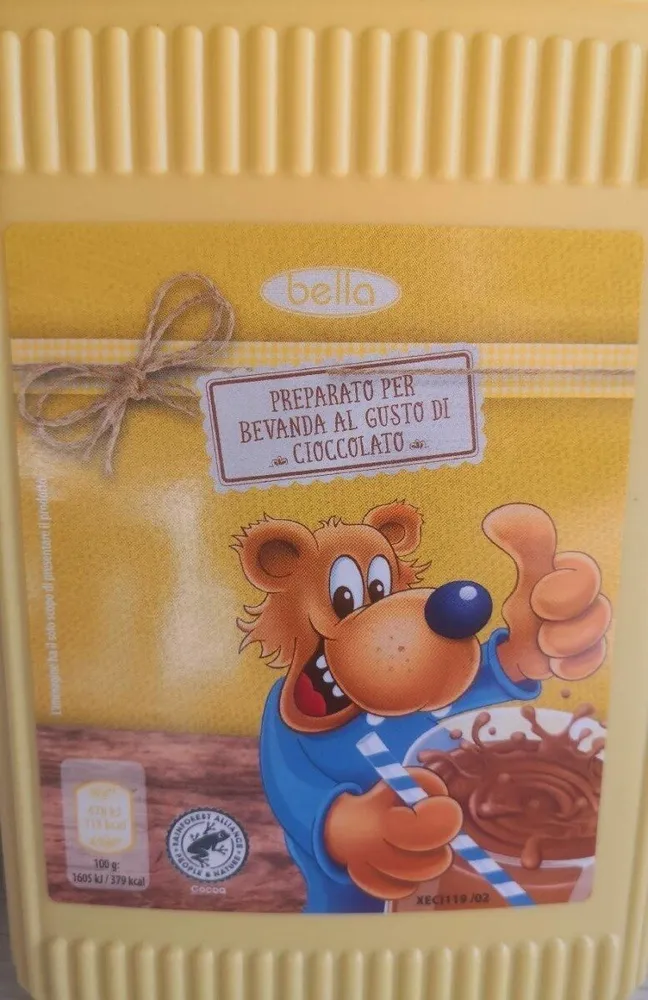 Preparato per bevanda al gusto di cioccolato