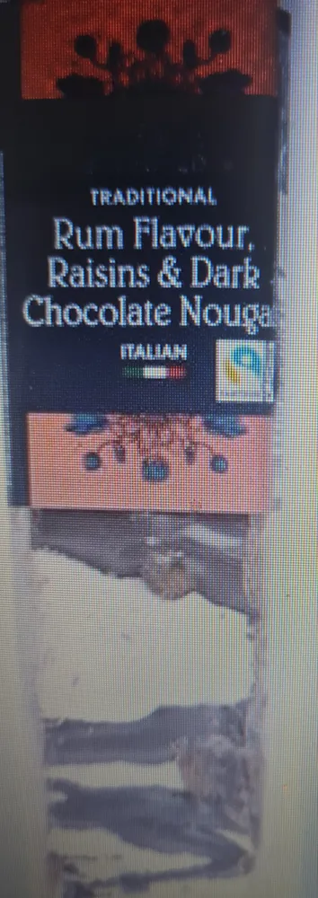 Traditional Rum Flavour Raisin& Dark Chocolate Nougat